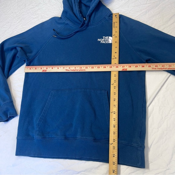 The North Face Women's Hoodie Blue Long Sleeve 70% Cotton Size Medium - Picture 5 of 7